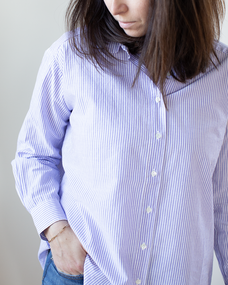 Cinema Woven Shirt in Violet