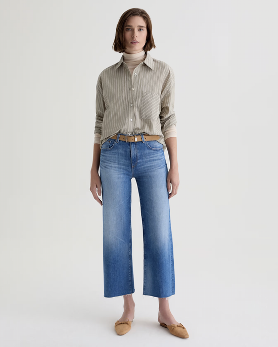 AG Jeans Saige Wide Leg Crop in 13Ys Allure 