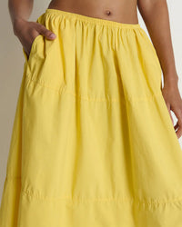 Karin Tiered Skirt in Sunshine