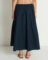 Karin Tiered Skirt in Night Sky