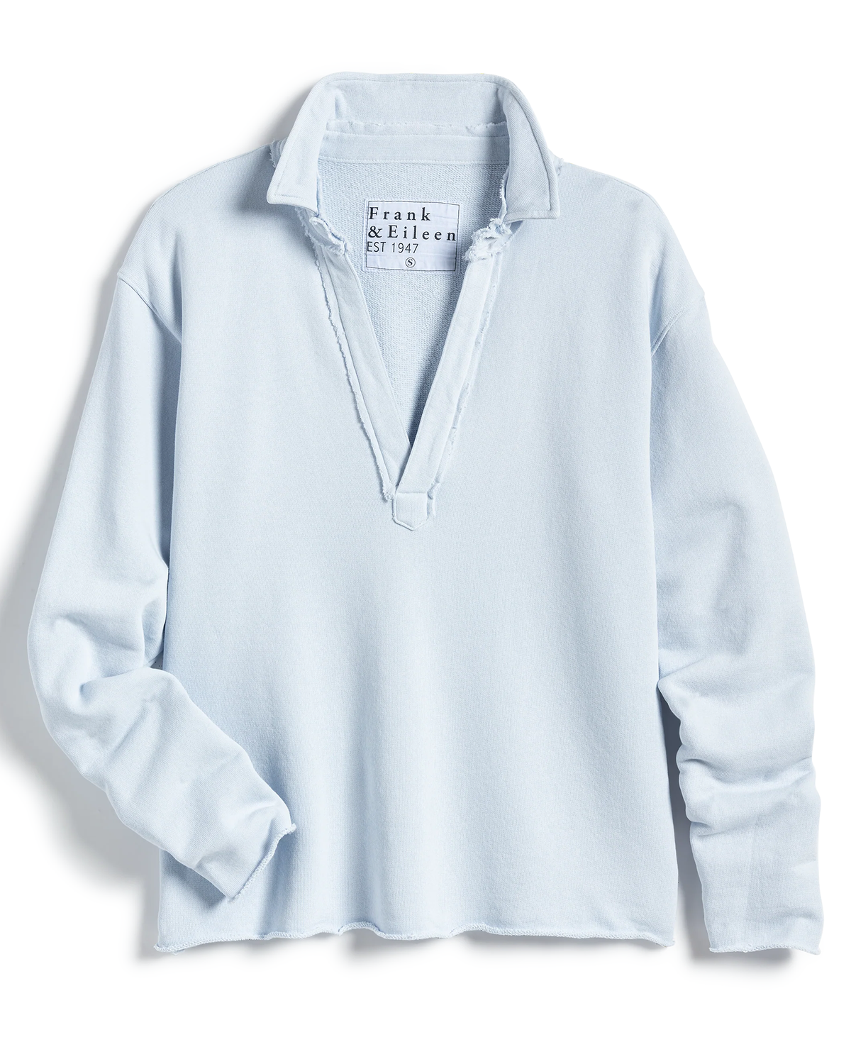 Patrick Popover Henley in Ice French Terry