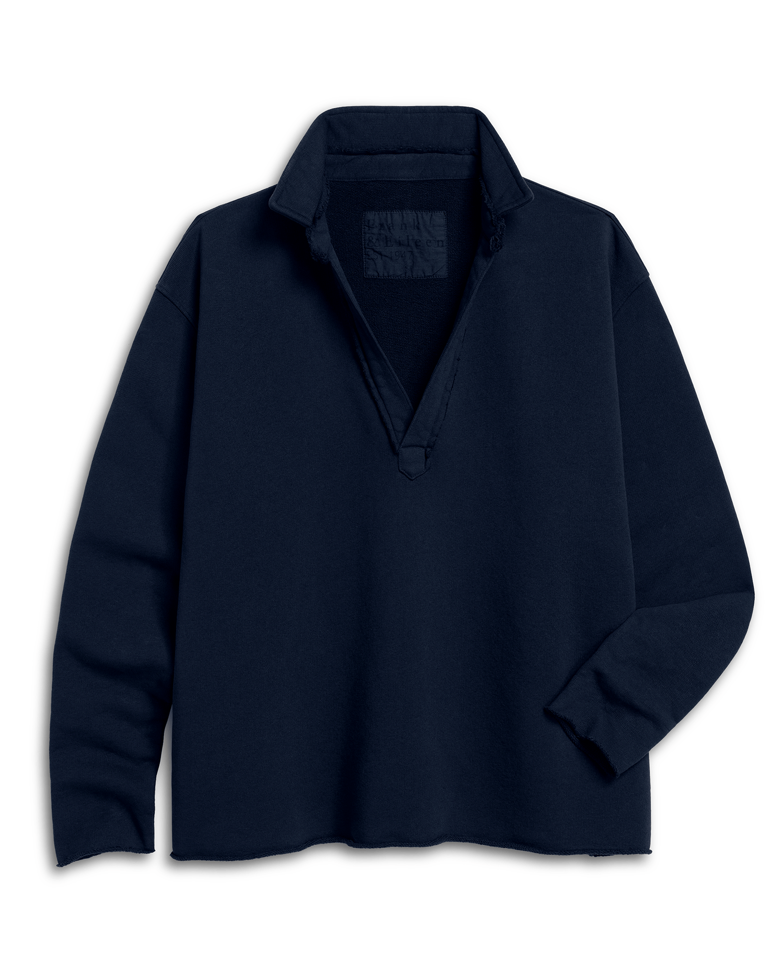 Patrick Popover Henley in Tide Triple Fleece