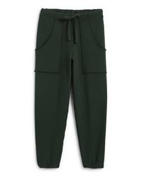 Eamon Jogger Sweatpants in Evergreen by Frank & Eileen, with drawstring waist and side pockets, made from 100% Cotton Triple Fleece.
