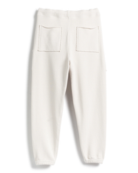 Eamon Jogger Sweatpants in Vintage White by Frank & Eileen, isolated on a white background.