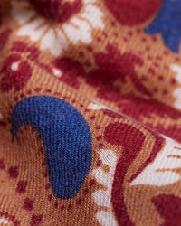 Flowers Wool & Cashmere Bandana in Camel