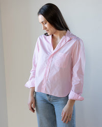 Silvio Untuckable Button Up in Pink Stripe - Bliss Boutiques