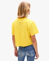 Surrealisme Lips Le Carre Tee in Bright Yellow - Bliss Boutiques
