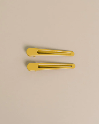 Triangle Hair Clip in Yellow