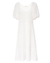 Mindy Peasant Dress in White
