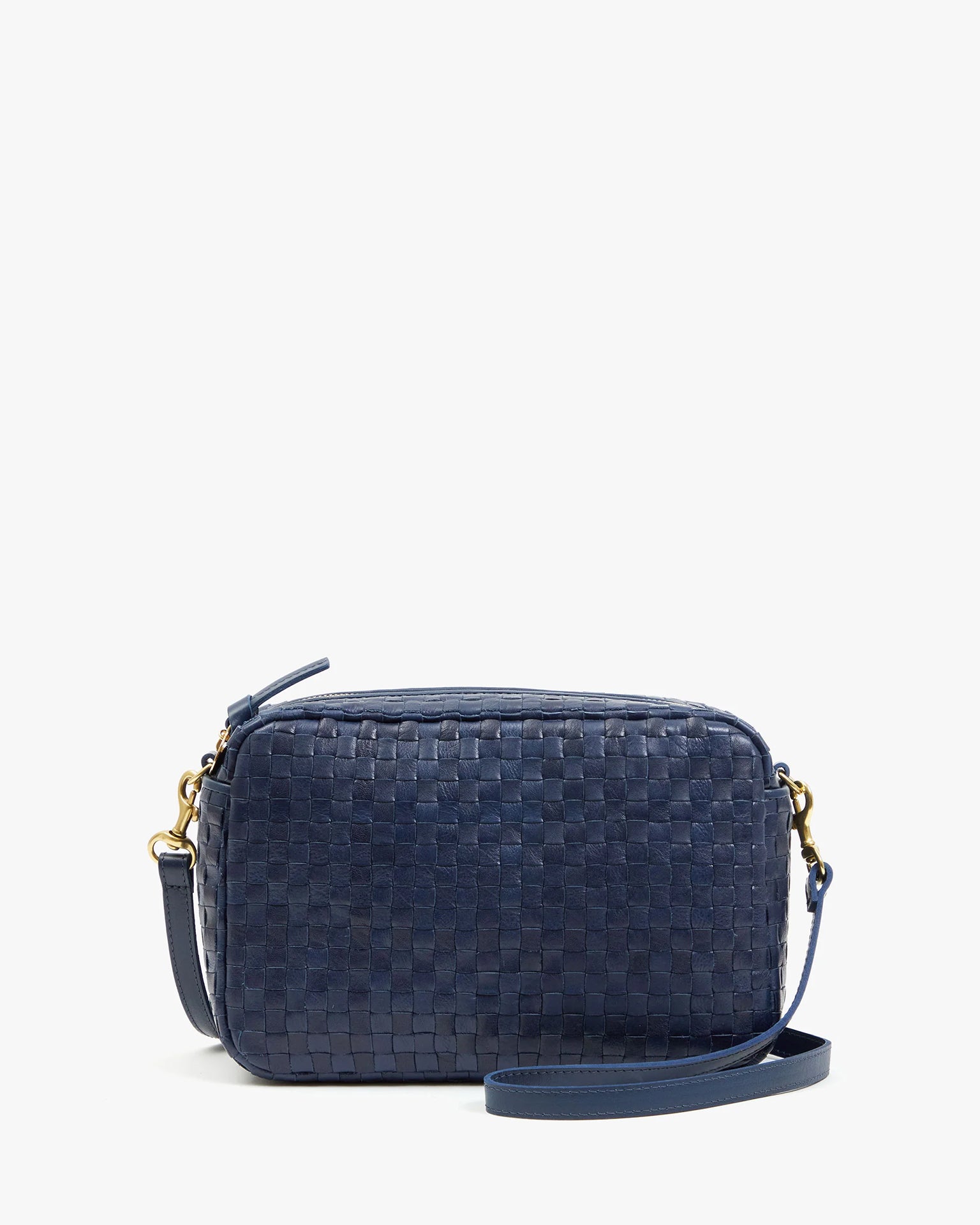 Woven Checker Marisol in Bleu Marine