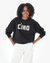 Block Ciao Oversized Sweatshirt in Black w/ Cream