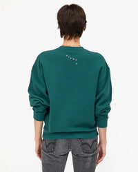 Grand Block Ciao Oversized Sweatshirt in Deep Pine - Bliss Boutiques