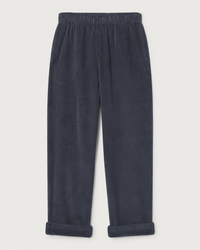 American Vintage Padow Pull On Pant in Zinc with an elastic waistband displayed against a white background.
