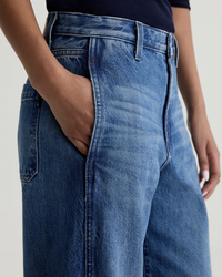 AG Jeans Mercer Cuffed High Rise Barrel in Nouveau 