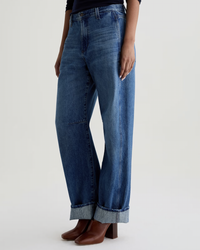AG Jeans Mercer Cuffed High Rise Barrel in Nouveau 
