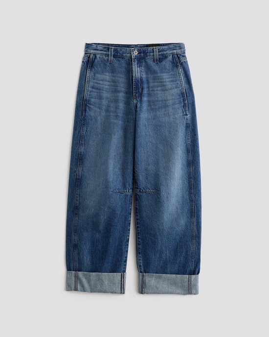 AG Jeans Mercer Cuffed High Rise Barrel in Nouveau 