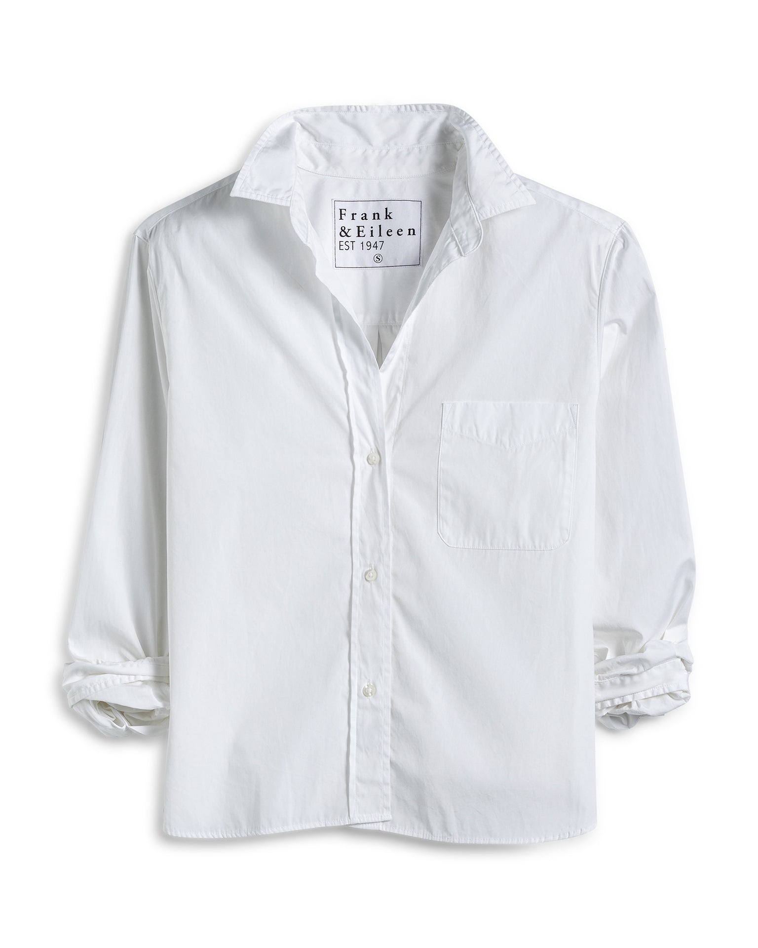 Frank & Eileen Silvio Button Up in White - Bliss Boutiques