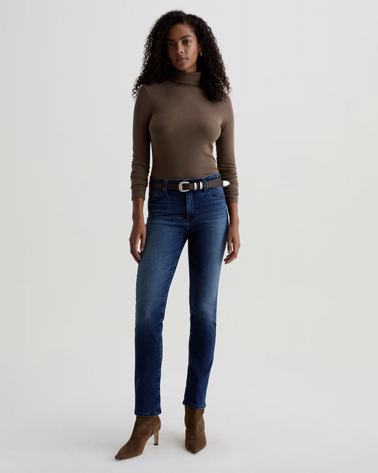AG Jeans Mari Mid Rise Slim Straight in Epilogue 