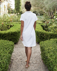 Lauren S/S Polo Jersey Dress in White