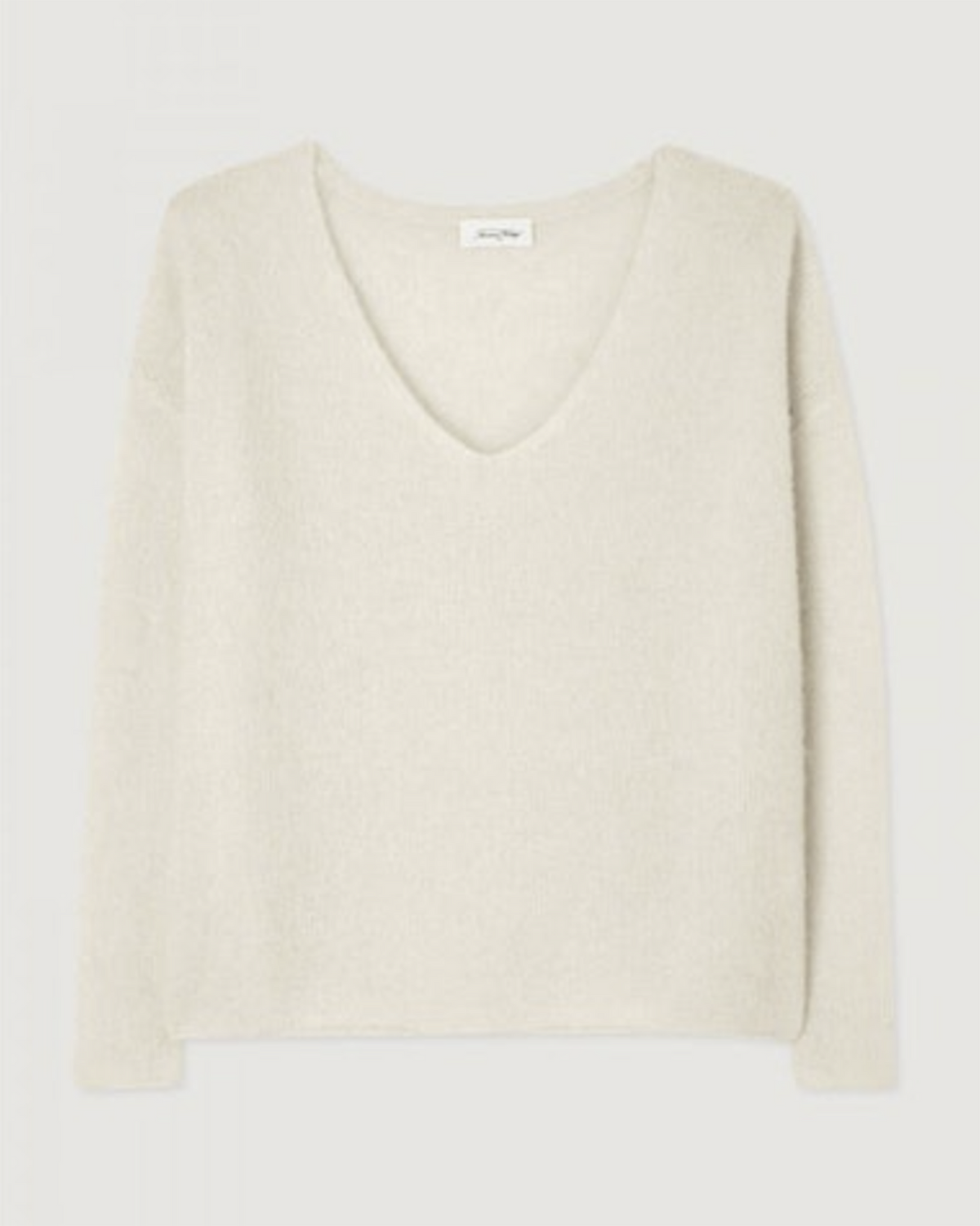 Ty Deep V Sweater in Nacre