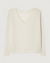 Ty Deep V Sweater in Nacre
