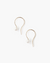 14K Drop Earrings in White Pearl