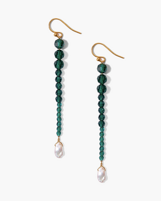 Gota Earrings in Emerald
