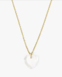 A Chan Luu gold chain necklace with a CL Necklace NG-14389 Crystal pendant.