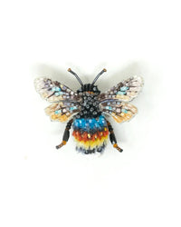Trovelore Jewelry Striped Bee Brooch Pin