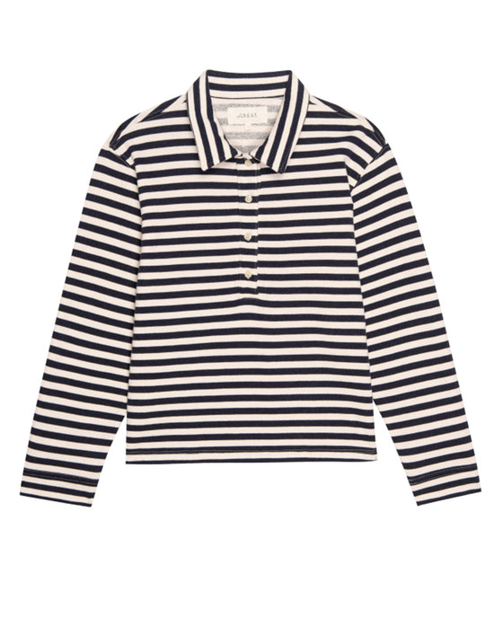 the Great The Rugby Sweatshirt in Navy Sailor Stripe 