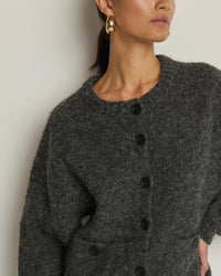 Nation LTD Clothing Tessa Cardigan in Heather Charcoal
