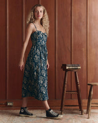 The Verse Dress in Indigo Bandana - Bliss Boutiques