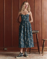 The Verse Dress in Indigo Bandana - Bliss Boutiques