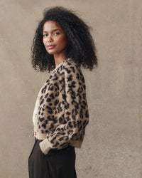 the Great Clothing The Windsor Cardigan in Leopard