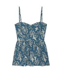 The Verse Top in Indigo Bandana - Bliss Boutiques