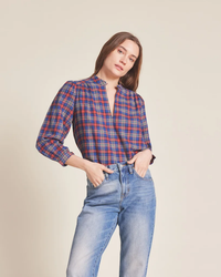Bailey Blouse in Crosby Plaid