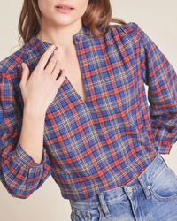 Bailey Blouse in Crosby Plaid