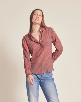 Breezy Blouse in Redford Plaid