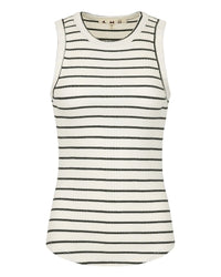 Vera Tank in Natural/Black - Bliss Boutiques