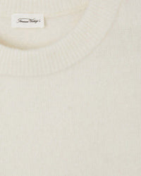 Vito Crewneck Sweater w/ Cuff Slv in Blanc - Bliss Boutiques