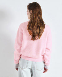 Vito Crewneck Sweater w/ Cuff Slv in Dragee Chine - Bliss Boutiques