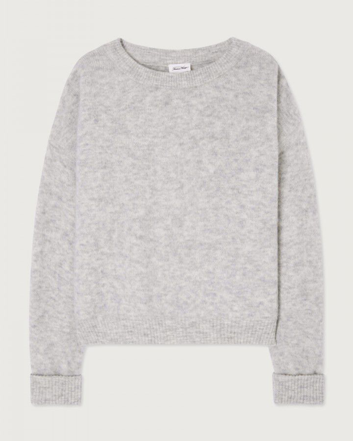Vito Crop Sweater in Gris Clair