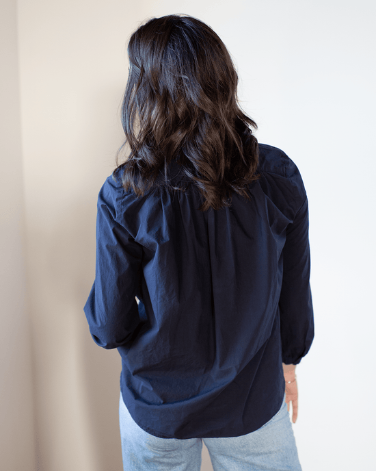 A Shirt Thing Celine Blouse - Parachute in Midnight 
