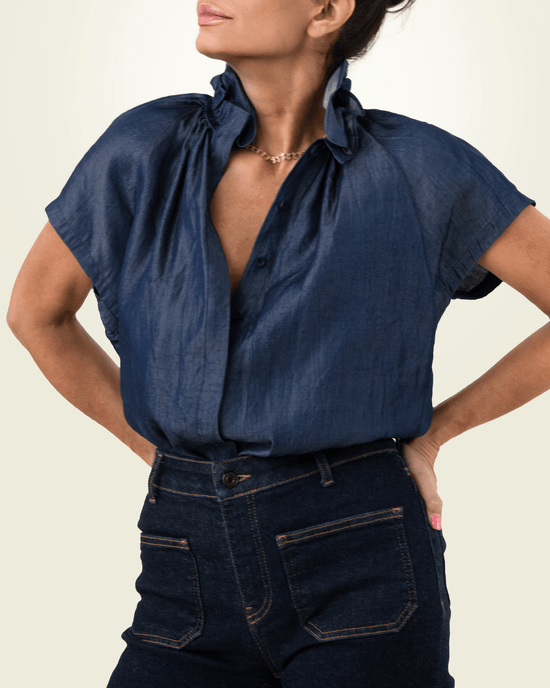 A Shirt Thing Stella - Denim - Dark Indigo 