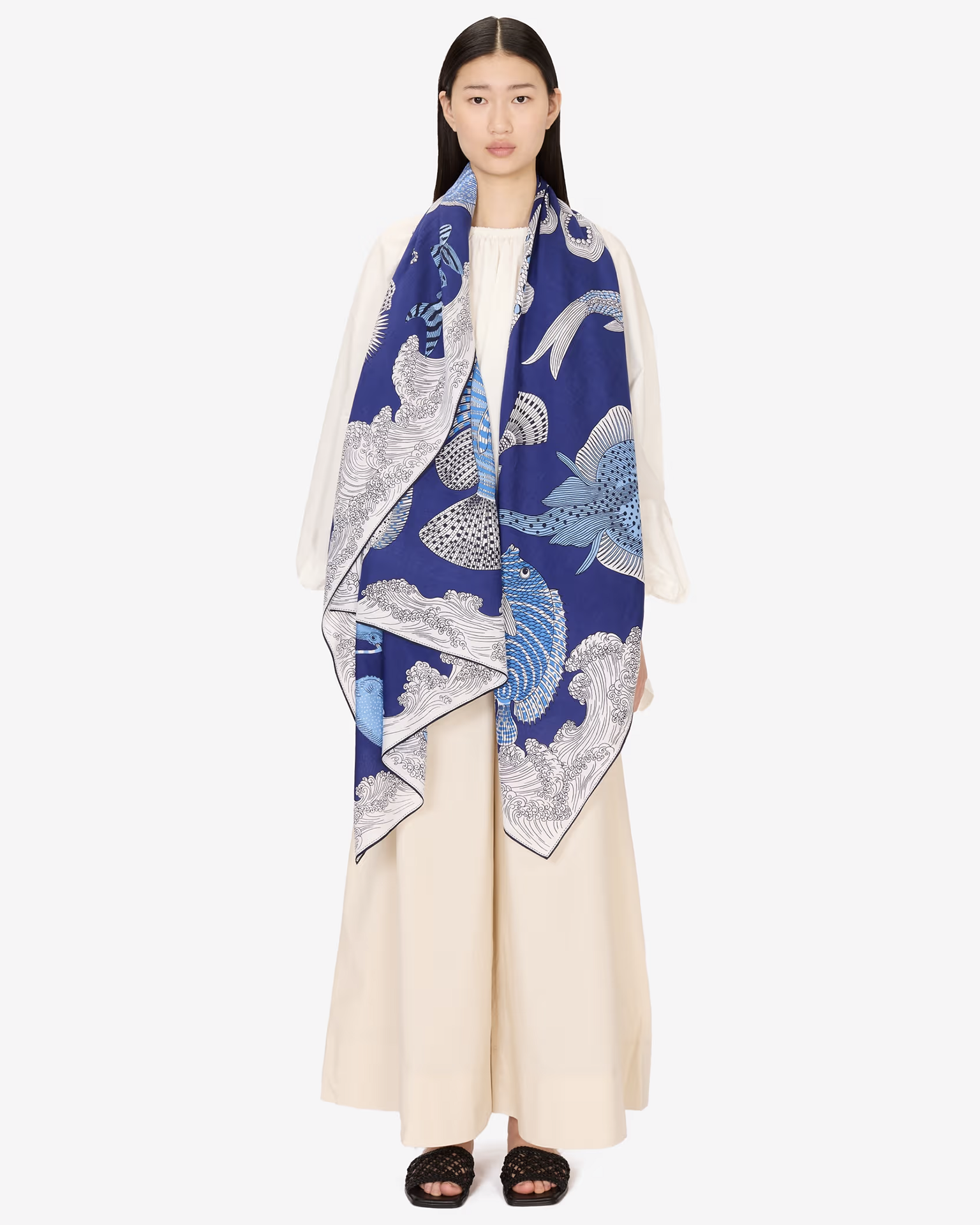 Scarf / Etole 100 Poseidon in Blue