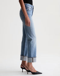 AG Jeans Brinley Mid Rise Straight in 18 Years Vamp 5 - Bliss Boutiques