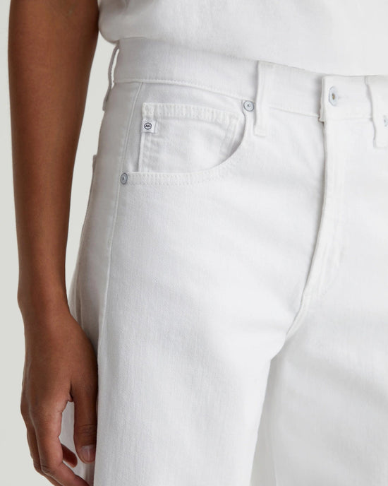 AG Jeans Hattie Crop in Gallery White 
