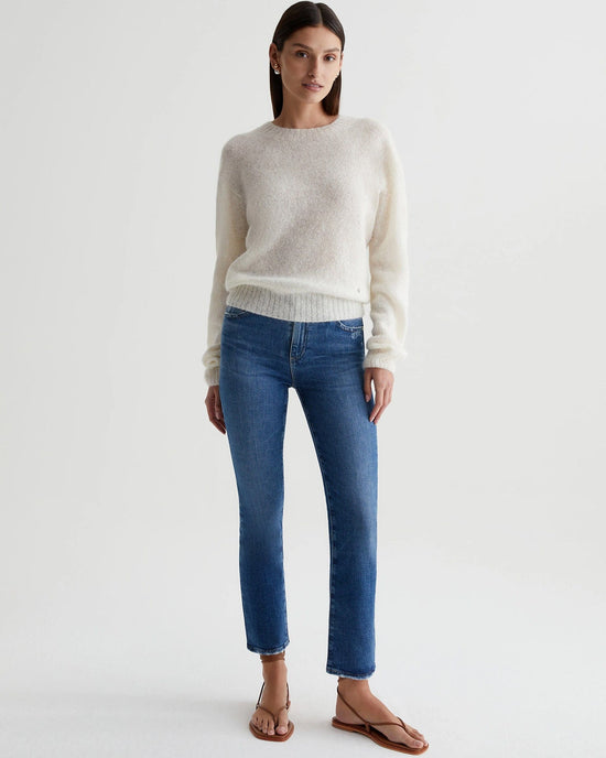 AG Jeans Mari Crop in Alibi Destructed 