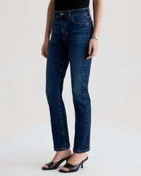 AG Jeans Mari Mid - Rise Slim Straight Crop in Havana 3 - Bliss Boutiques