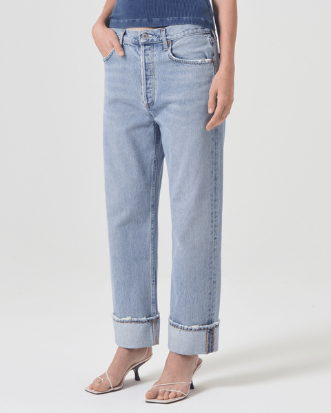 【Agolde】 Fran mid-riseストレートジーンズ Fran mid-rise straight jeans in black - Agolde | Mytheresa